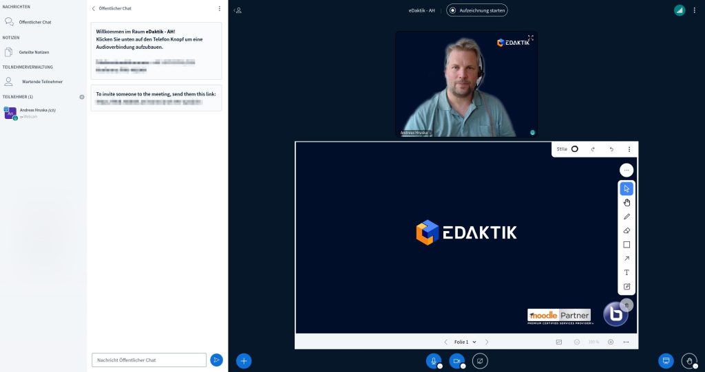 eDaktik BigBlueButton Screenshot
