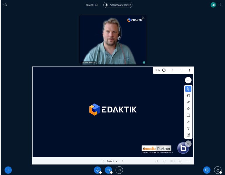 eDaktik BigBlueButton Screenshot