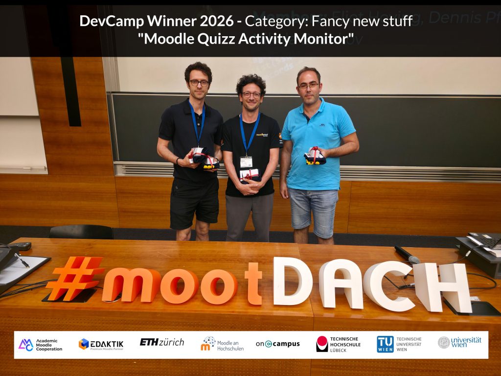 MoodleMootDACH 2026 - DevCamp Winner "Moodle Quizz Activity Monitor"