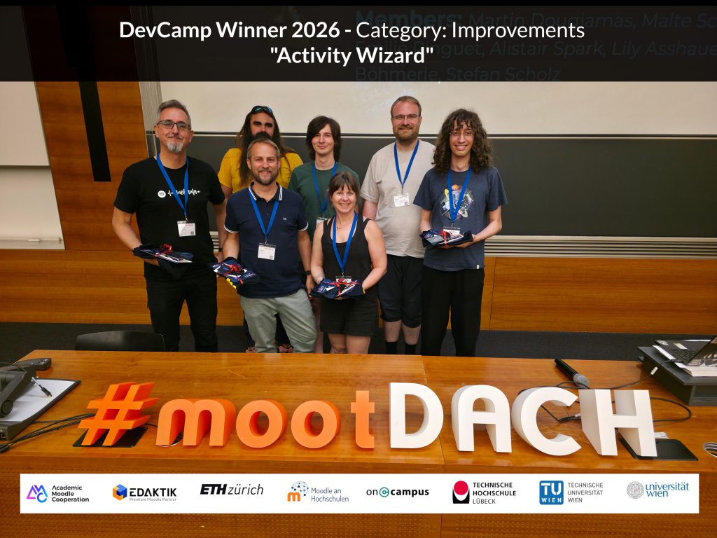 MoodleMootDACH 2026 - DevCamp Winner "Moodle Activity Wizzard"