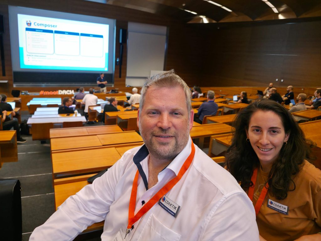 eDaktik Andreas Hruska, Sara Novati bei MoodleMootDACH 2026